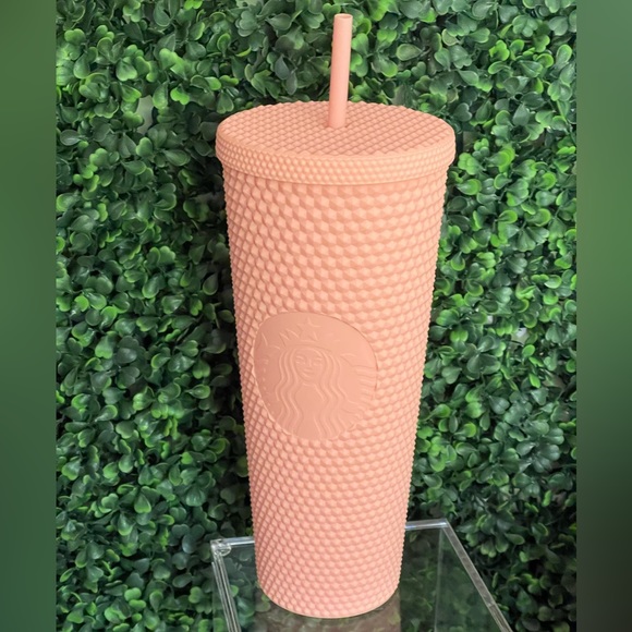 ❣️💗NWT SET Starbucks Matte Pink & Red Studded Venti Tumblers & 2 Extra straws - Picture 6 of 10
